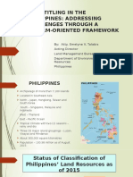 Land Titling in The Philippines: Addressing Challenges Through A Reform-Oriented Framework