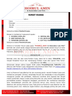 Surat Kuasa Terlapor Perkara Penyalahgunaan Narkoba