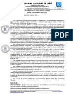 Rco #135-2020-Co-Unj Aprobar La Planificacón Académica Del Semestre 2020-I PDF
