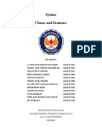 EDSA 3 SYNTAX Clause and Sentence