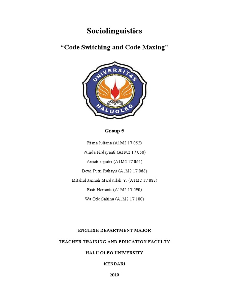 Code Mixing vs. Code Switching Explained | PDF | Multilingualism ...