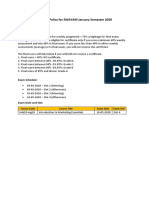 Grading Policy MKT For SWAYAM January Semester 2020