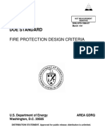 Doe Standard: Fire Protection Design Criteria