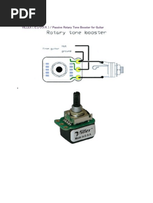 VILLEX Passive Rotary Tone Booster For Guitar | PDF