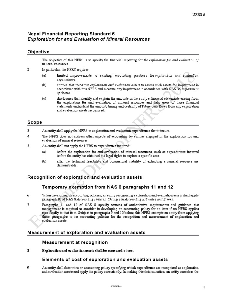 6.0 NFRS 6 - SetPassword | PDF | Intangible Asset | Financial Statement