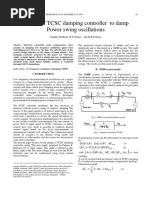 Design of TCSC Damping Controller To Damp Power Swing Oscillations