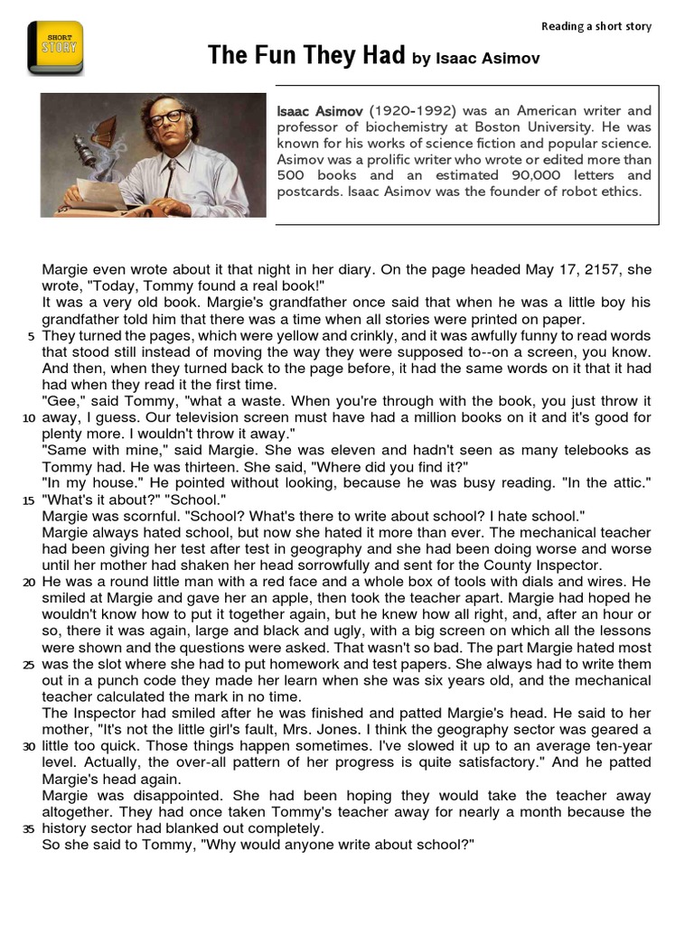 1.the Fun They Had by Isaac Asimov PDF Isaac Asimov