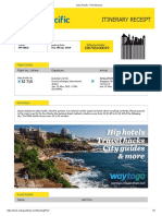 Itinerary Receipt: Booking Details