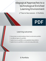 Pedagogical Approaches To A Technological Enriched Learning Environment