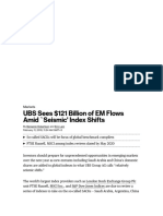 UBS Sees $121 Billion of EM Flows Amid `Seismic' Index Shifts - Bloomberg