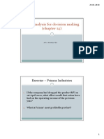 Cost Analysis For Decision Making (Chapter 14) : Exercise - Primus Industries