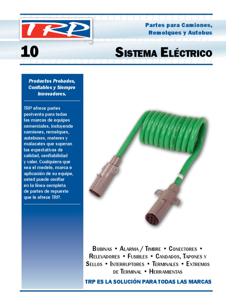 Pin 7 Cable de enchufe el cable de 7 vías de cableado de las luces del  remolque RV conector para el Control de la luz de freno de cableado del  remolque 