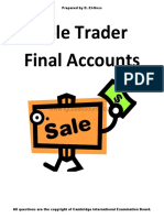 Igcse Accounting Sole Trader Revision Questions F