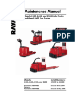 Maintenance Manual: Models 8300, 8400, and 8500 Pallet Trucks and Model 8600 Tow Tractor