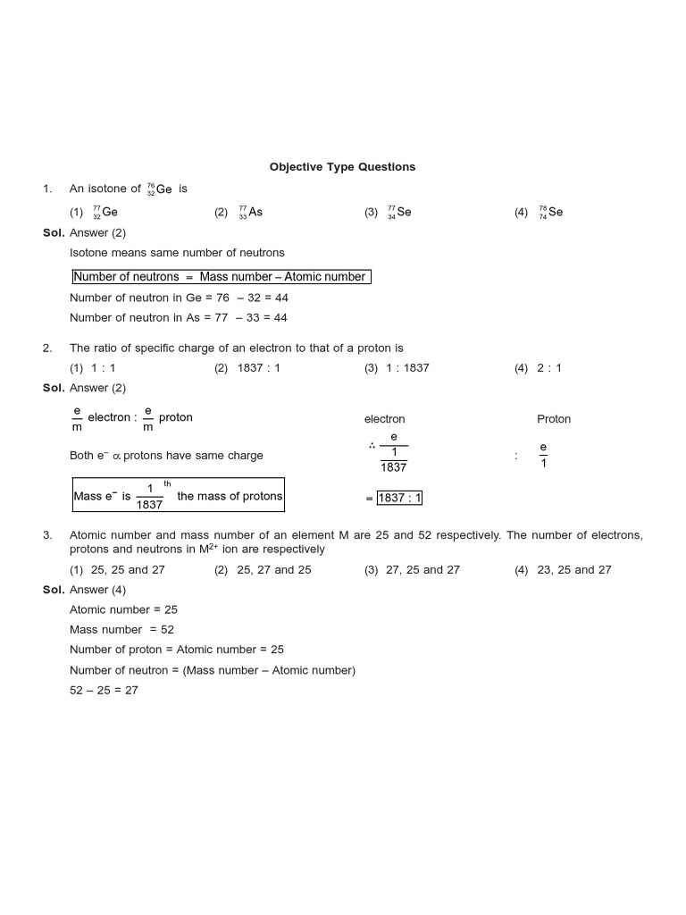 Key Concepts in Atomic Structure and Reactions | PDF | Atomic Orbital ...