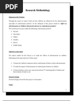 Download Effect of Advertisements on Children with special reference to confectionary products by Santhoshkumar Thangavel SN46210096 doc pdf