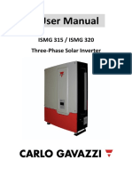 User Manual: ISMG 315 / ISMG 320 Three-Phase Solar Inverter