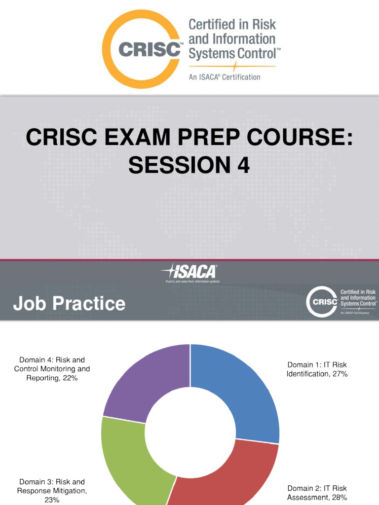 Session 4 - CRISC Exam Prep Course - Domain 4 Risk and Control ...