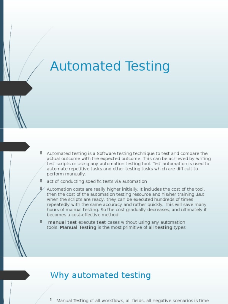 Automated Testing SaraArafat | PDF