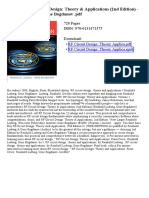 RF Circuit Design: Theory & Applications (2nd Edition) - Reinhold Ludwig, Gene Bogdanov PDF