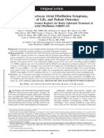 Association Between Atrial Fibrillation Symptoms, Quality of Life, and Patient Outcomes