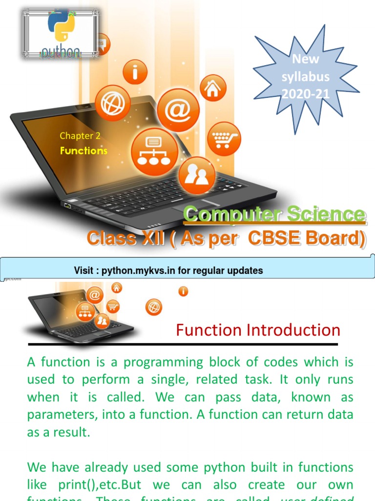 Class XII (As Per CBSE Board) : Computer Science | PDF | Parameter ...