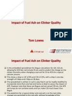 Impact of Fuel Ash On Clinker Quality: Tom Lowes