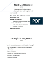 Strategic Management: Unit 1