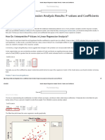 How To Interpret Regression Analysis Results - P-Values and Coefficients PDF