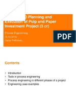 Puu-23.5000 Planning and Execution of Pulp and Paper Investment Project (3 CR)