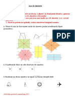 Important!: Observă Cum Au Fost Trasate Axele de Simetrie Pentru Următoarele Figuri Geometrice