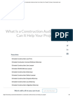 Meaning and Use of Construction Audt