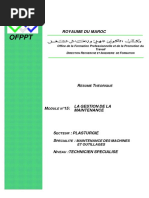 Module 15 La Gestion de La Maintenance Pla Mmo PDF