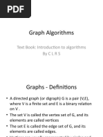 Graph Algorithms: Text Book: Introduction To Algorithms Byclrs