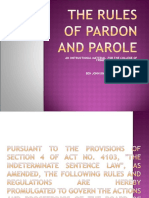 The Rules of Pardon and Parole