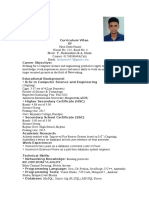 Curriculum Vitae Of: Improved Fire Rescue System Based On Iot