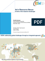 India's Resource Nexus: Overview of The Research Landscape