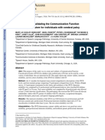 2011 Developing and Validating The Communication Function Classification System For Individuals With Cerebral Palsy PDF