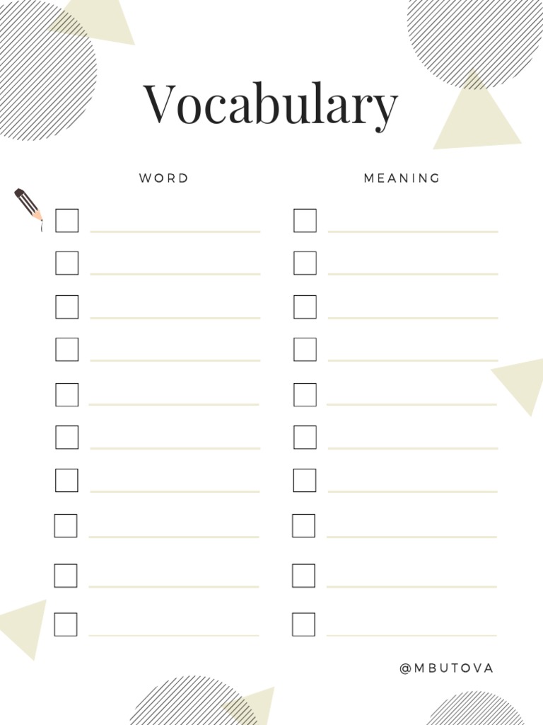 Vocabulary PDF | PDF