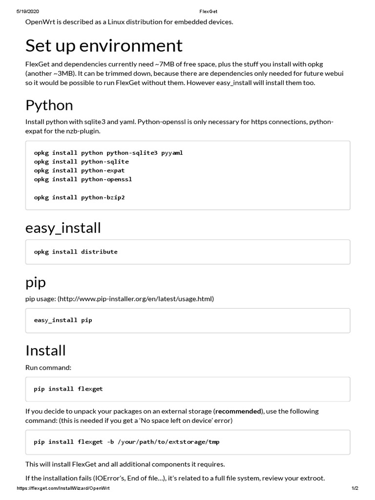Set Up Environment Python PDF Booting System Software