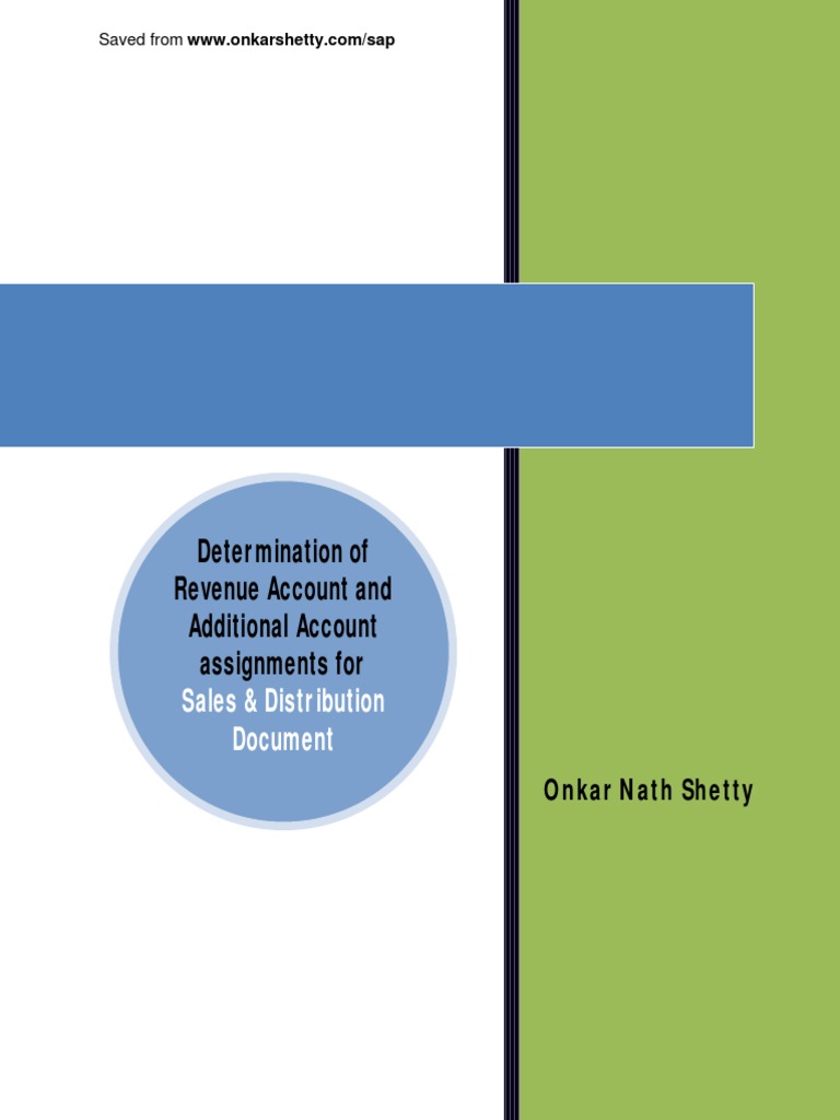 Revenue Account Determination in SAP SD PDF