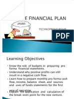Financial Plan