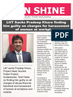 LNT Sacks Pradeep Khare Finding Him Guilty On Charges For Harassment of Women at Workplace