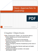 Lesson 3.3 Basic Approaches To Leadrship: 05/19/2020 Abdurahman Abdulahi