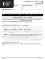 Queensland Notice to Leave (Form 12) | PDF | Lease | Leasehold Estate