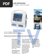 Tv-100 Ventilator: Infant - Pediatric - Adult / ICU-Transport