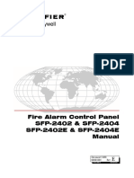 Fire Alarm Control Panel SFP-2402 & SFP-2404 SFP-2402E & SFP-2404E Manual