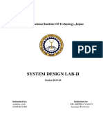 System Design Lab-Ii: Malaviya National Institute of Technology, Jaipur