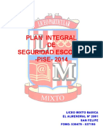 Plan Integral de Seguridad Escolar Pise E.b-Sn Felipe 2014