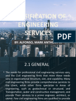 Classification of Engineering Services: By: Alfonso, Mark Anthony A